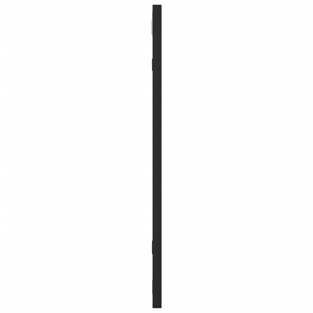 vidaXL Wandspiegel Schwarz 50x50 cm Quadratisch Eisen