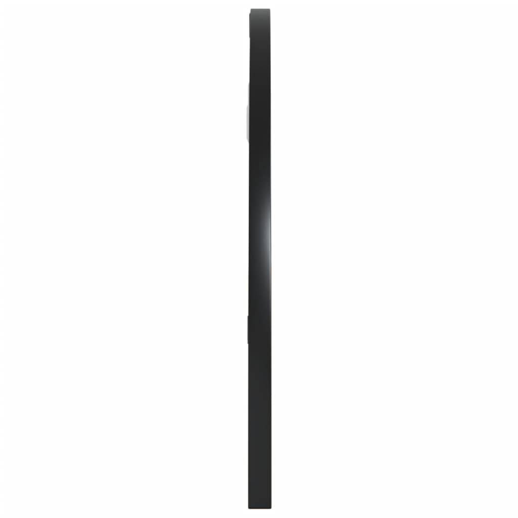 vidaXL Wandspiegel Schwarz 60x30 cm Gewölbt Eisen