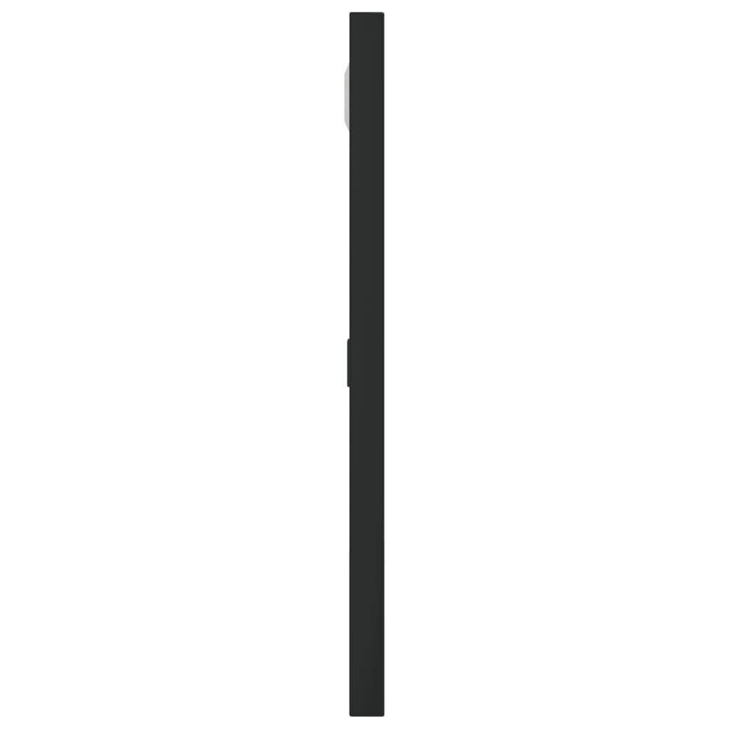 vidaXL Wandspiegel Schwarz 30x30 cm Quadratisch Eisen