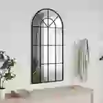 vidaXL Wandspiegel Schwarz 50x100 cm Gewölbt Eisen vidaXL Wandspiegel Schwarz 50x100 cm Gewölbt Eisen