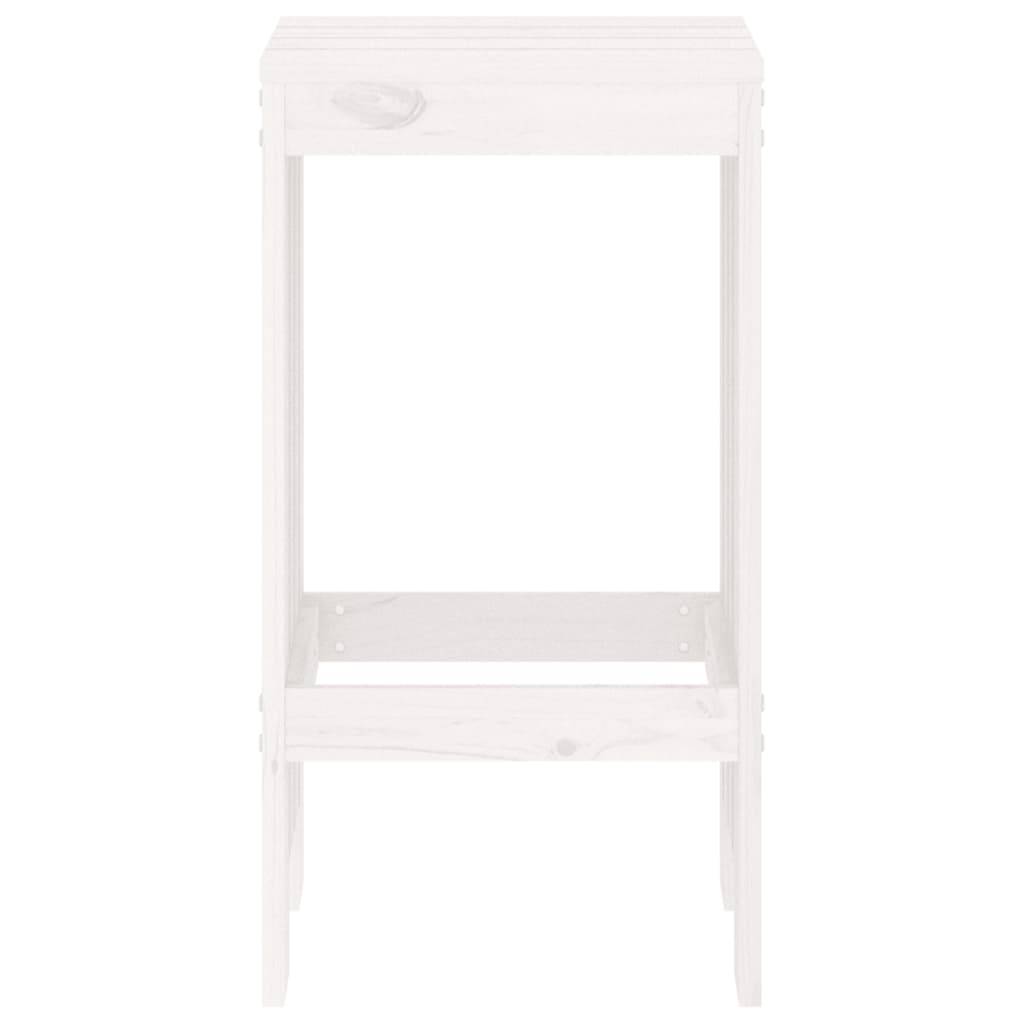 vidaXL Barhocker 2 Stk. Weiß 40x36x75 cm Massivholz Kiefer