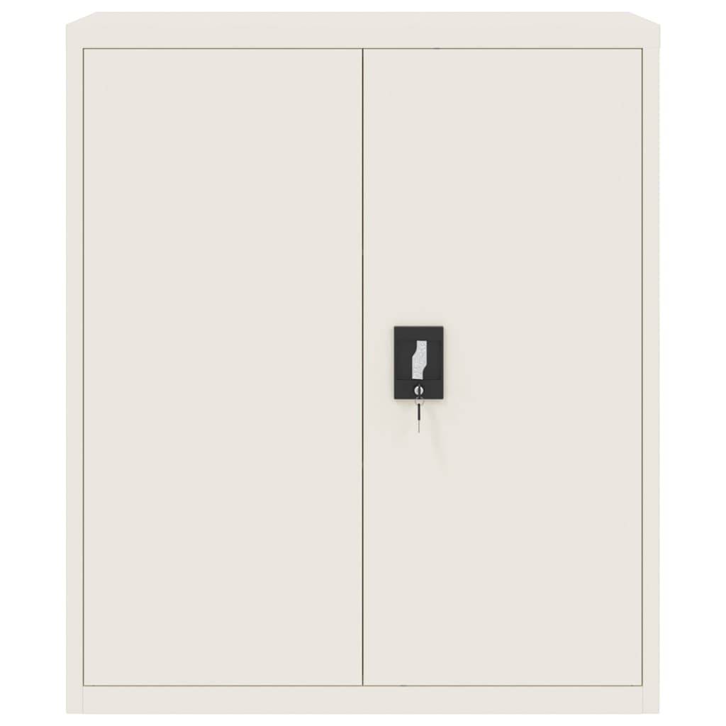 vidaXL Aktenschrank Weiß 90x40x105 cm Stahl