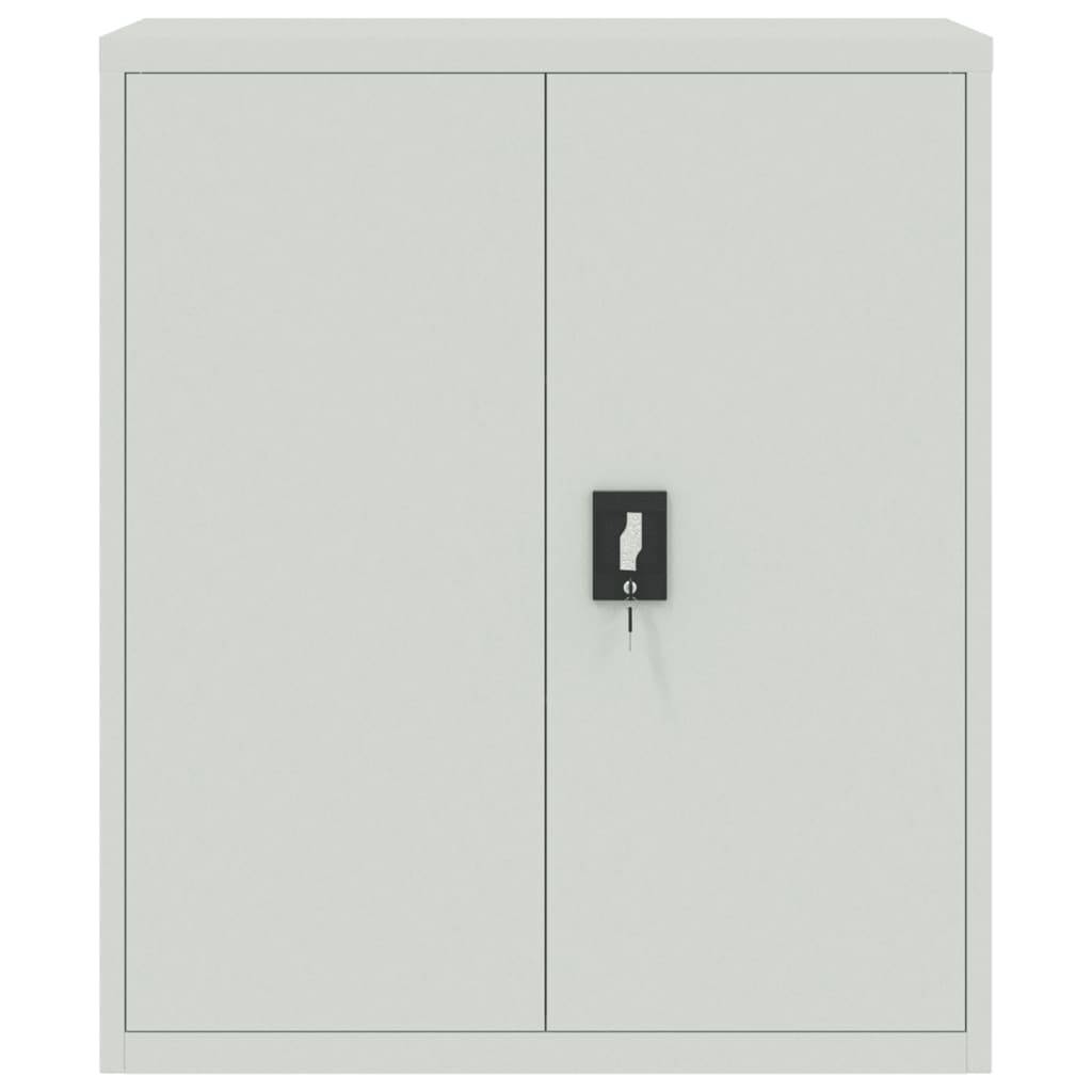 vidaXL Aktenschrank Hellgrau 90x40x105 cm Stahl