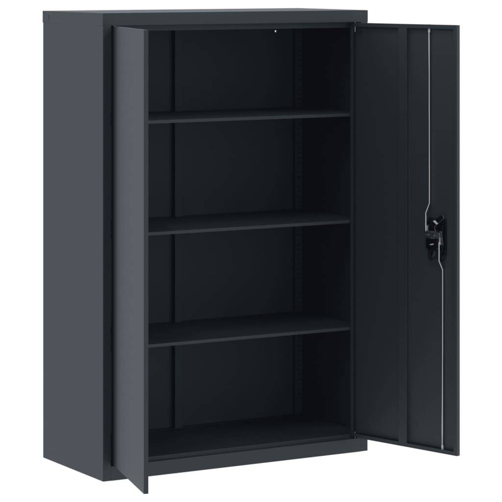vidaXL Aktenschrank Anthrazit 90x40x140 cm Stahl