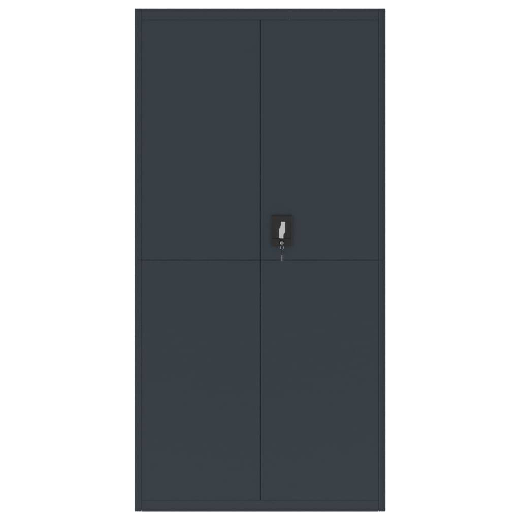 vidaXL Aktenschrank Anthrazit 90x40x180 cm Stahl