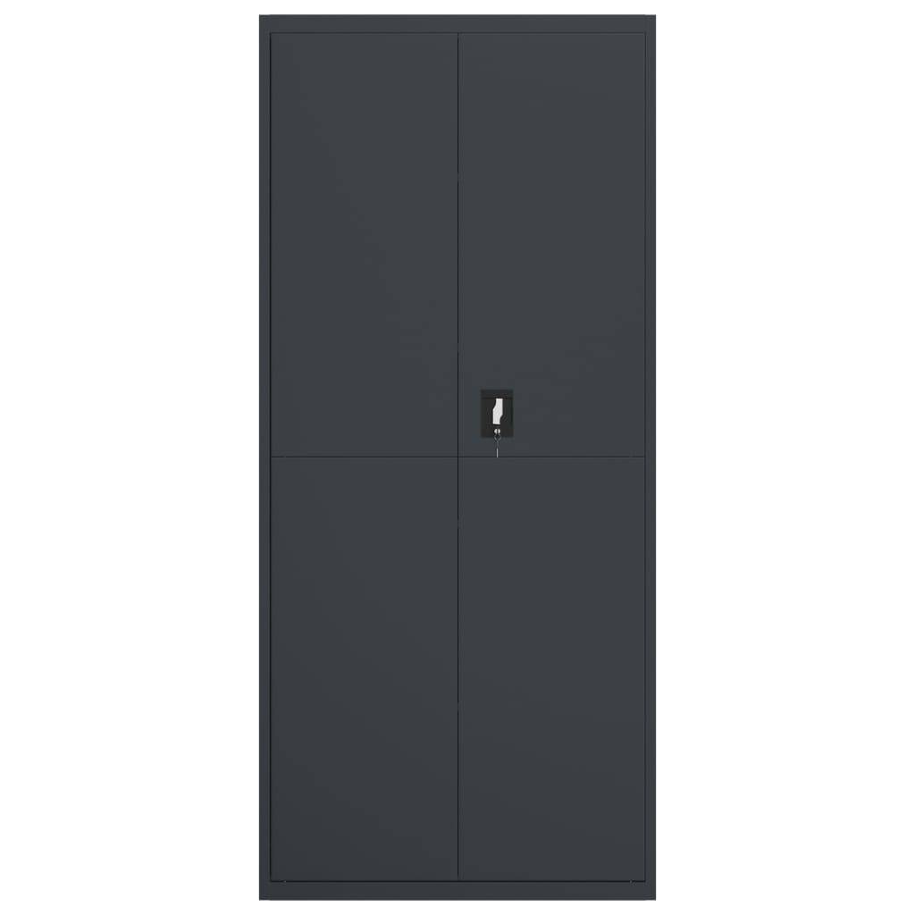 vidaXL Aktenschrank Anthrazit 90x40x200 cm Stahl