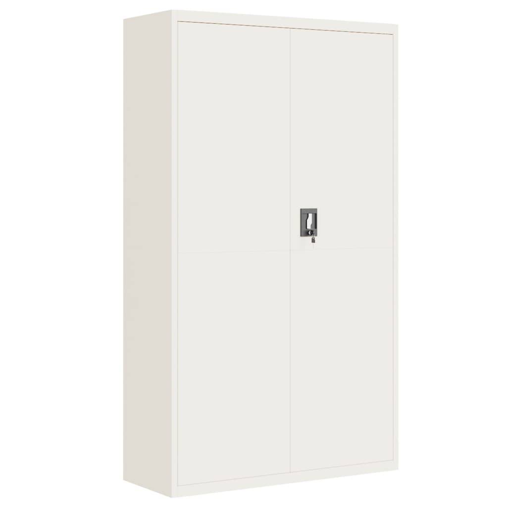 vidaXL Aktenschrank Weiß 105x40x180 cm Stahl