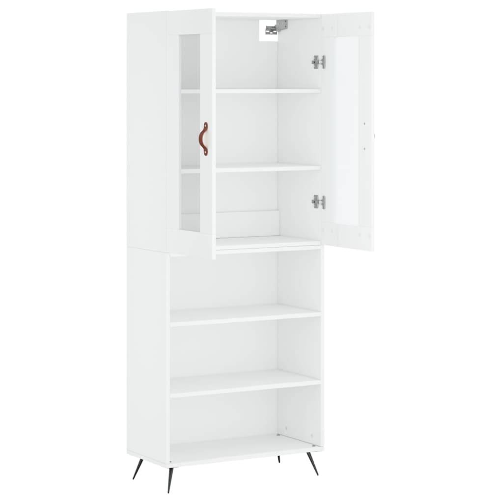 vidaXL Highboard Weiß 69,5x34x180 cm Holzwerkstoff