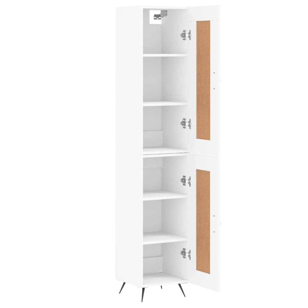 vidaXL Highboard Weiß 34,5x34x180 cm Holzwerkstoff