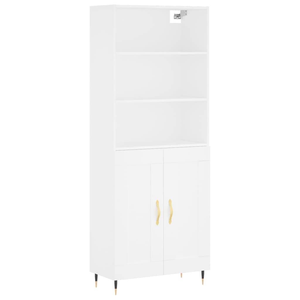 vidaXL Highboard Weiß 69,5x34x180 cm Holzwerkstoff