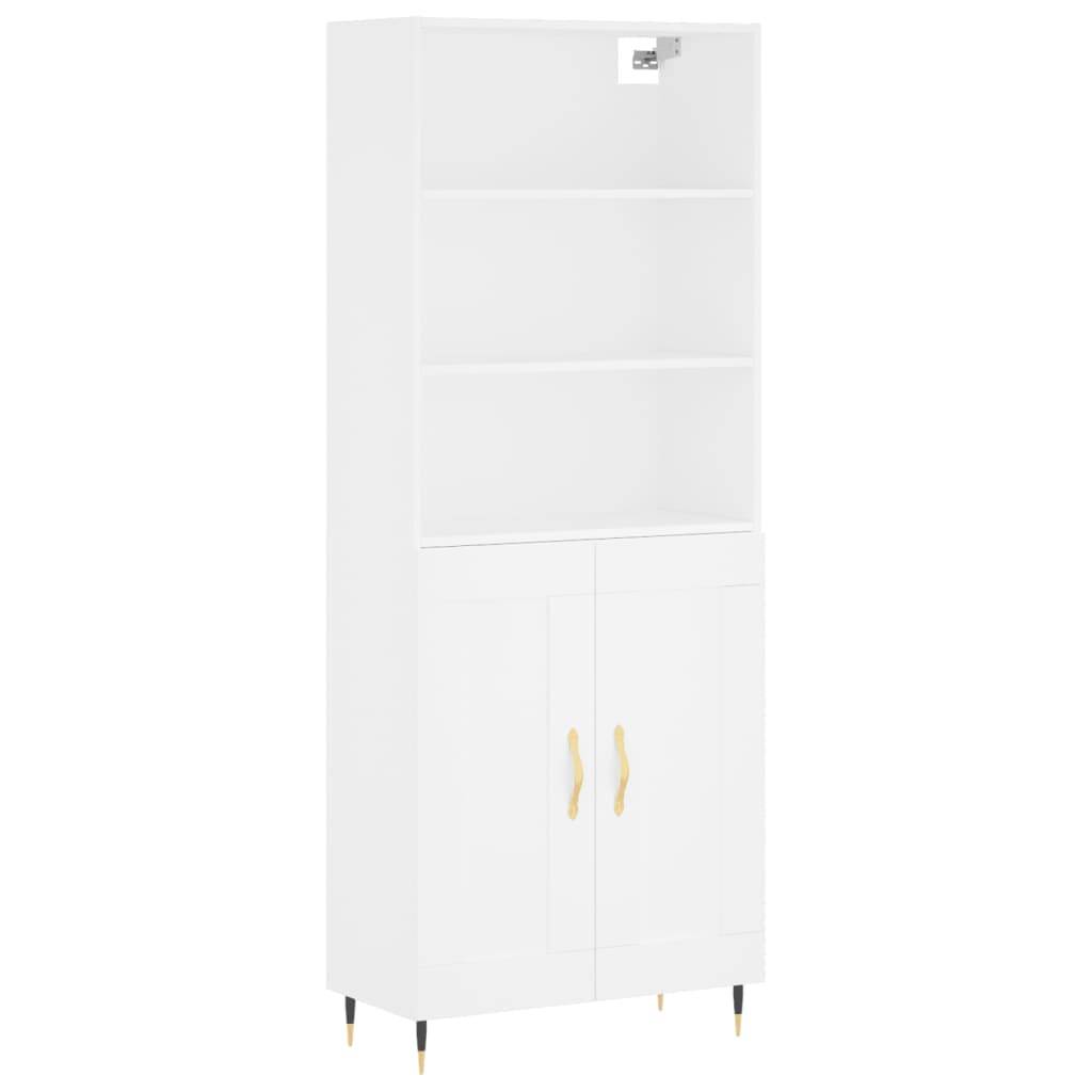vidaXL Highboard Weiß 69,5x34x180 cm Holzwerkstoff
