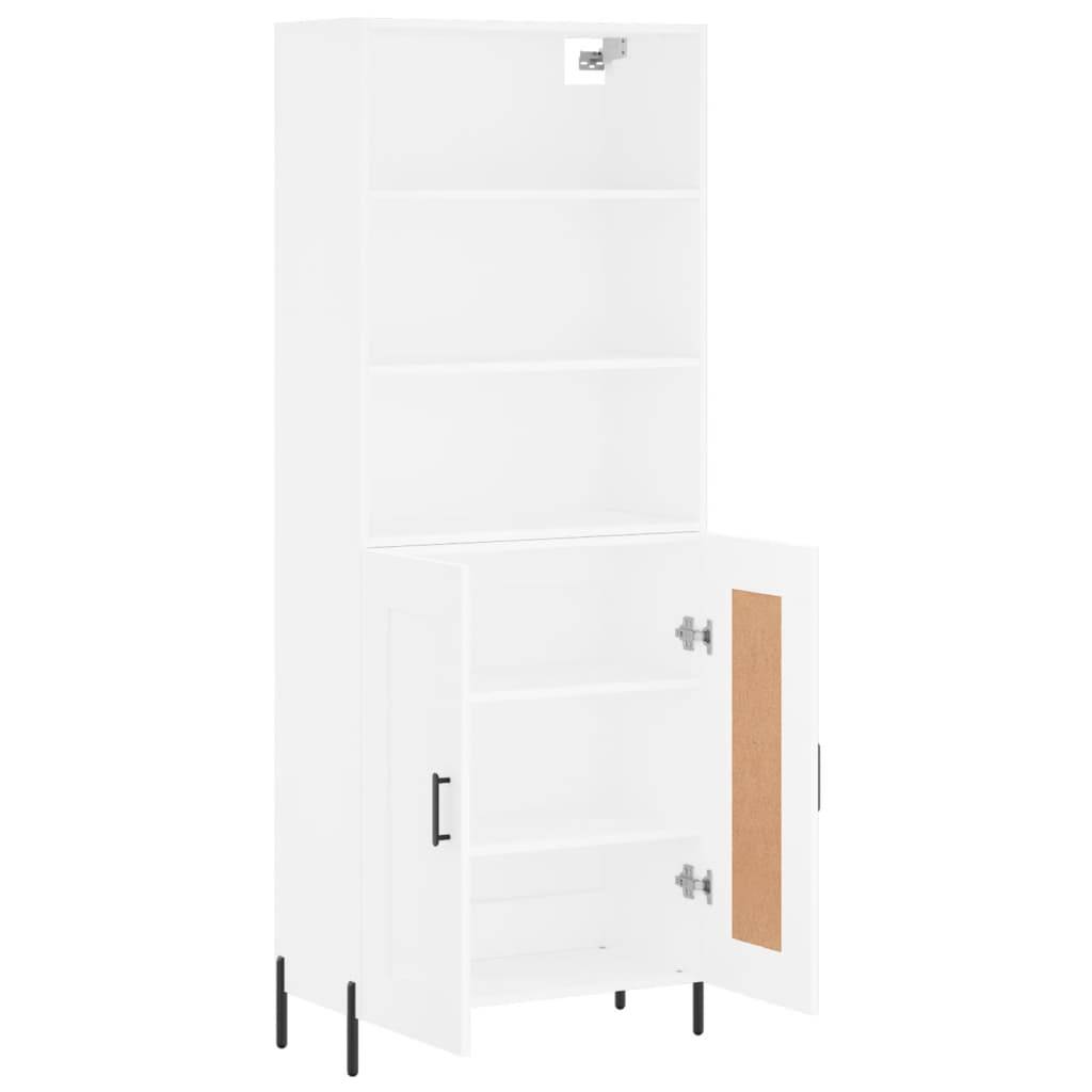 vidaXL Highboard Weiß 69,5x34x180 cm Holzwerkstoff