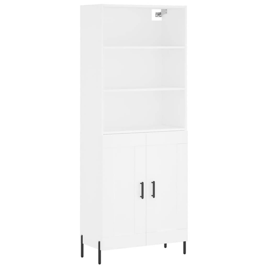 vidaXL Highboard Weiß 69,5x34x180 cm Holzwerkstoff
