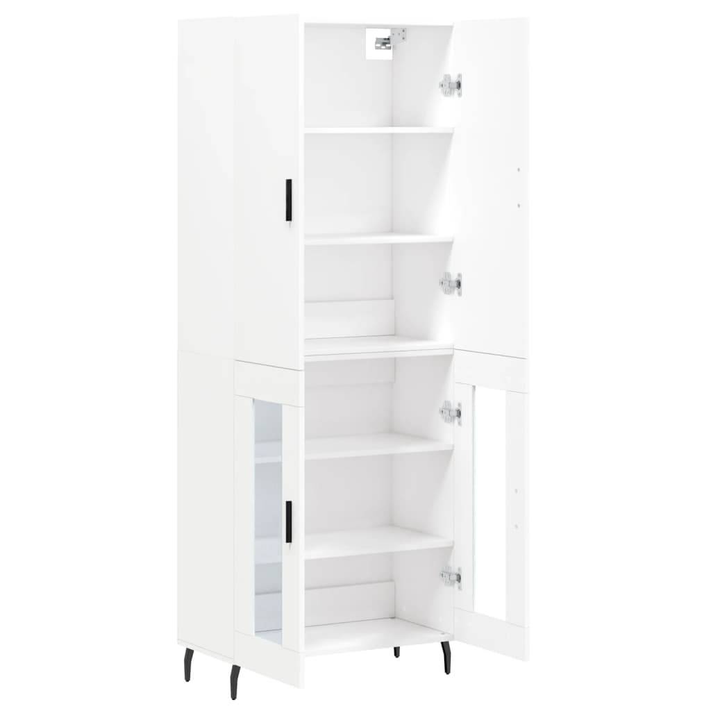 vidaXL Highboard Weiß 69,5x34x180 cm Holzwerkstoff