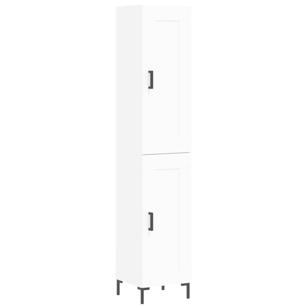 vidaXL Highboard Weiß 34,5x34x180 cm Holzwerkstoff