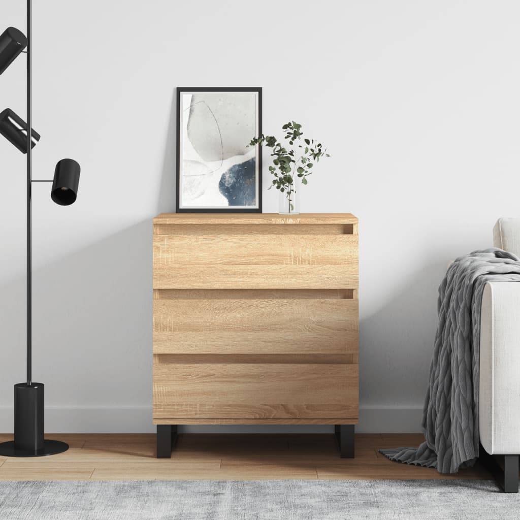 vidaXL Sideboard Sonoma-Eiche 60x35x70 cm Holzwerkstoff