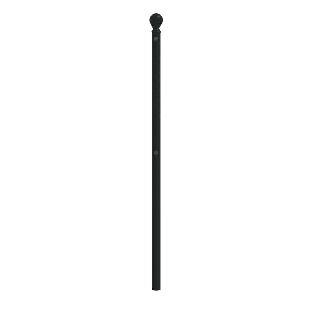 vidaXL Kopfteil Metall Schwarz 160 cm