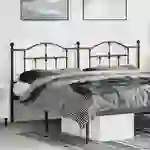 vidaXL Kopfteil Metall Schwarz 180 cm vidaXL Kopfteil Metall Schwarz 180 cm