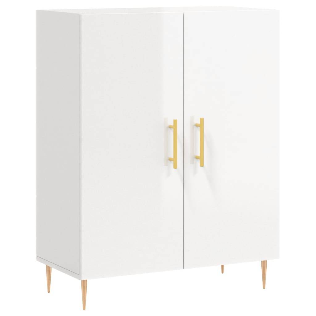 vidaXL Sideboard Hochglanz-Weiß 69,5x34x90 cm Holzwerkstoff