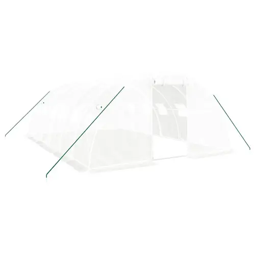 vidaXL Gewächshaus mit Stahlrahmen Weiß 24 m² 6x4x2 m vidaXL Gewächshaus mit Stahlrahmen Weiß 24 m² 6x4x2 m