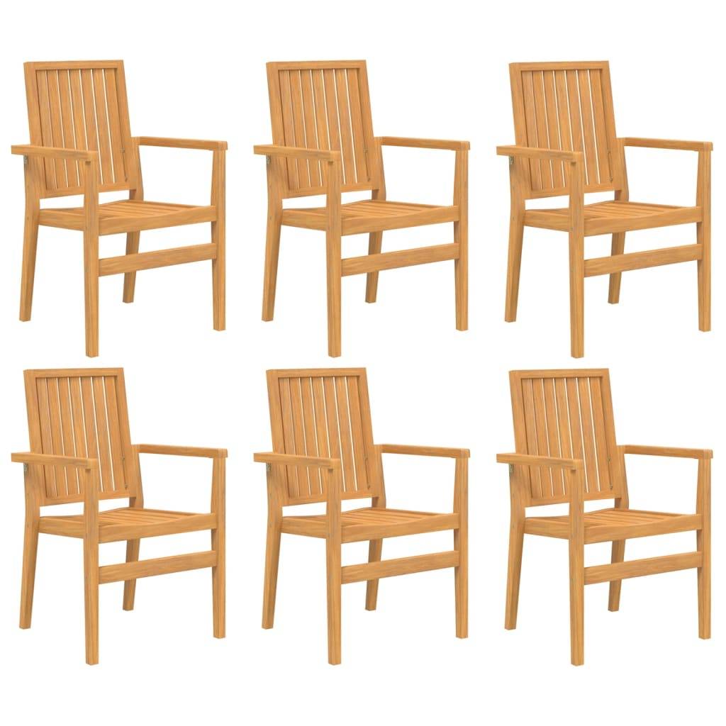 vidaXL 7-tlg. Garten-Essgruppe Massivholz Teak