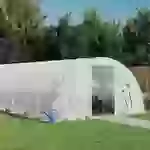 vidaXL Gewächshaus mit Stahlrahmen Weiß 32 m² 8x4x2 m vidaXL Gewächshaus mit Stahlrahmen Weiß 32 m² 8x4x2 m