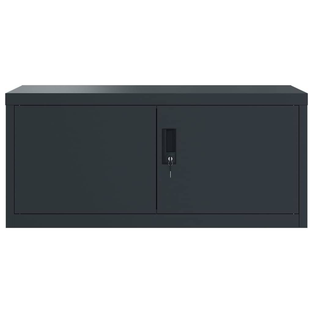 vidaXL Aktenschrank Anthrazit 90x40x180 cm Stahl