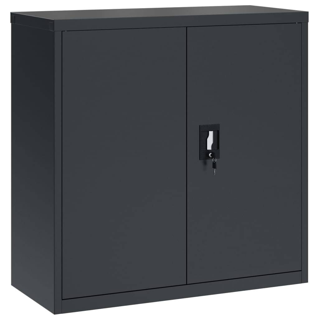 vidaXL Aktenschrank Anthrazit 90x40x130 cm Stahl