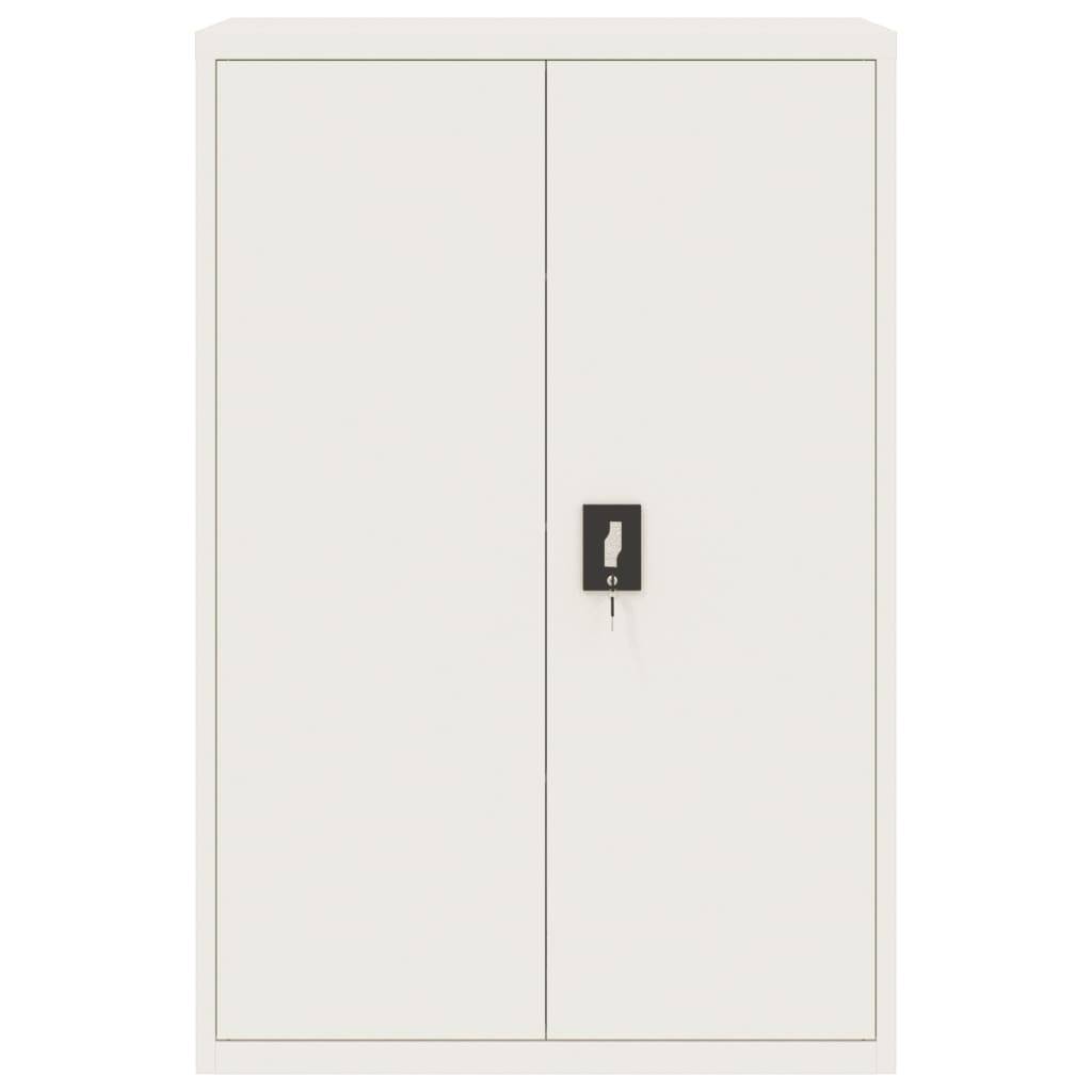vidaXL Aktenschrank Weiß 90x40x140 cm Stahl