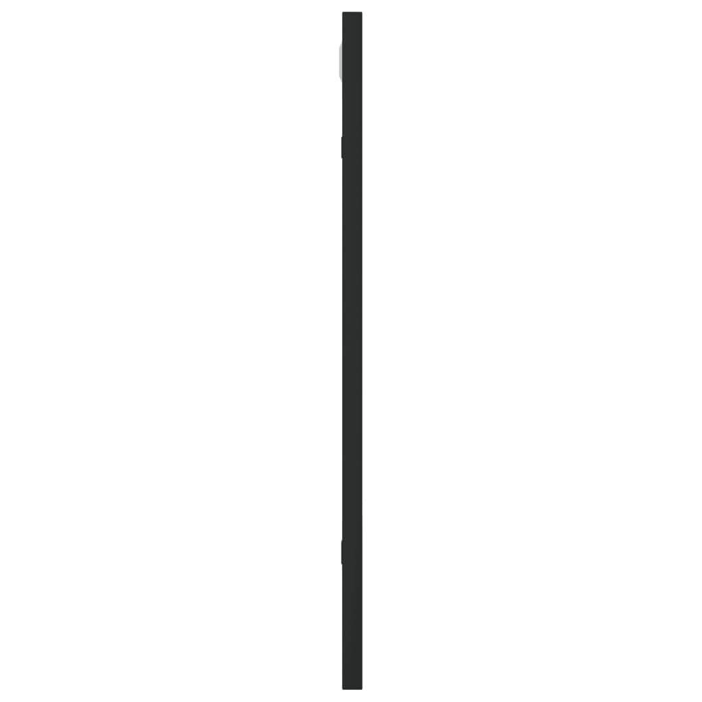 vidaXL Wandspiegel Schwarz 40x50 cm Rechteckig Eisen