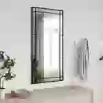 vidaXL Wandspiegel Schwarz 50x100 cm Rechteckig Eisen vidaXL Wandspiegel Schwarz 50x100 cm Rechteckig Eisen