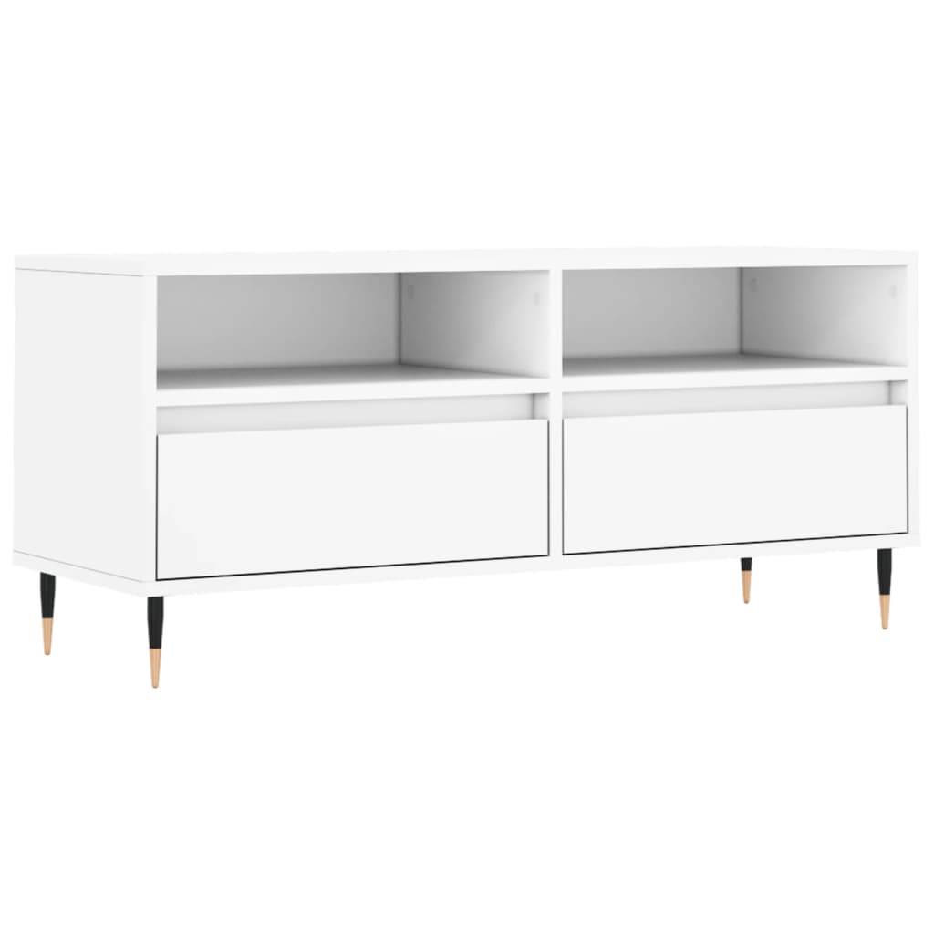 vidaXL TV-Schrank Weiß 100x34,5x44,5 cm Holzwerkstoff