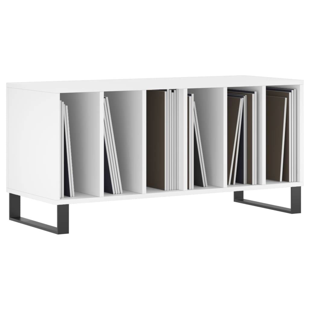 vidaXL Plattenschrank Weiß 100x38x48 cm Holzwerkstoff