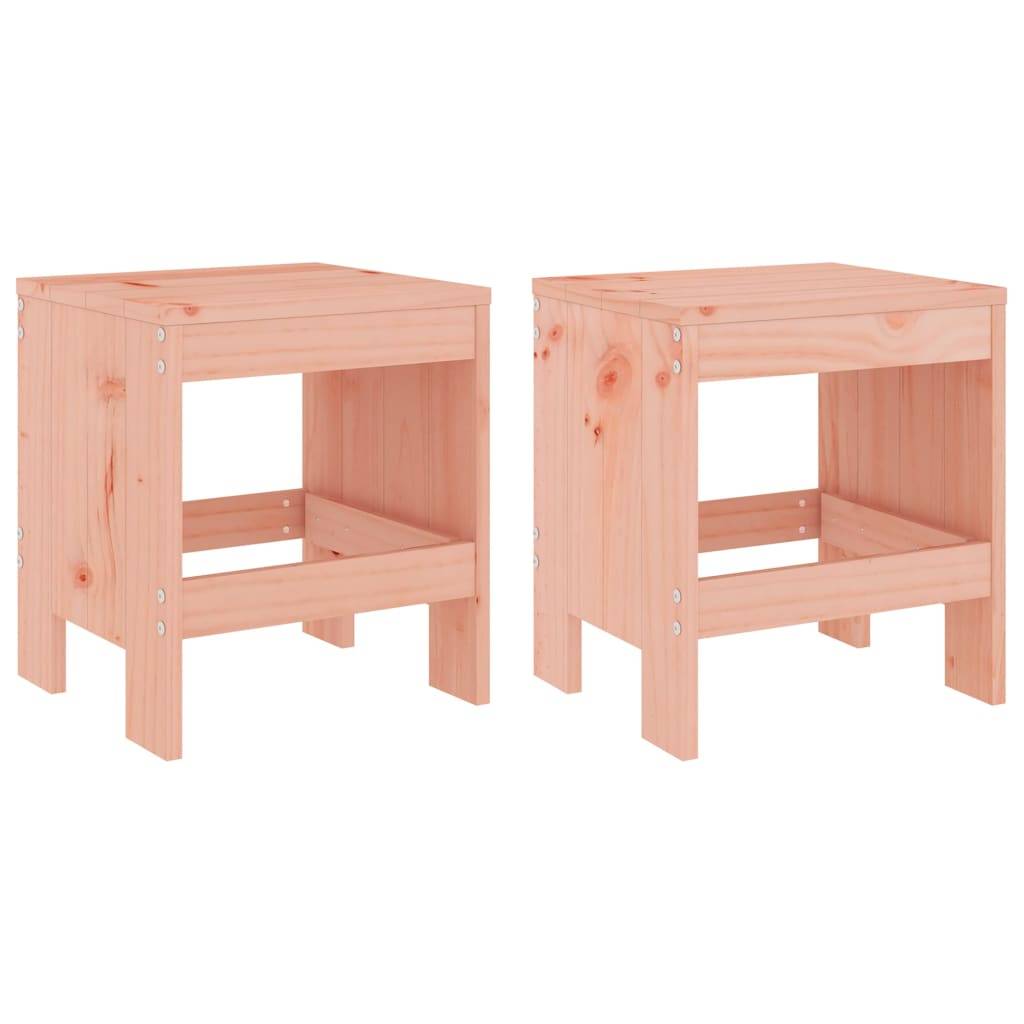 vidaXL Gartenhocker 2 Stk. 40x36x45 cm Massivholz Douglasie