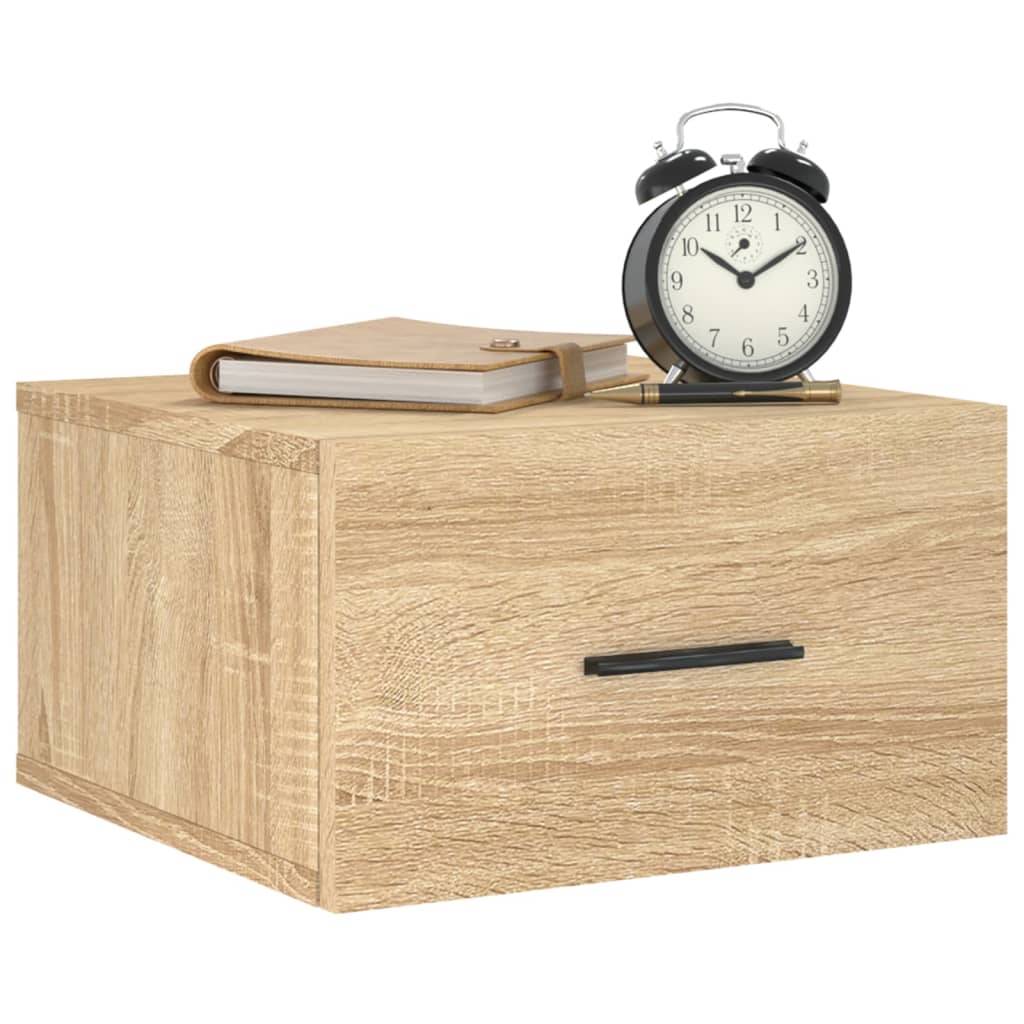 vidaXL Wand-Nachttische 2 Stk. Sonoma-Eiche 35x35x20 cm