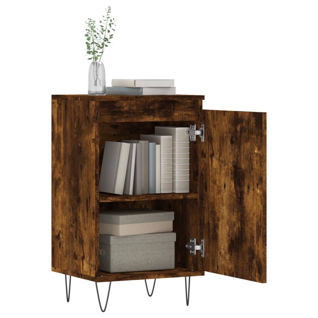 vidaXL Sideboard Räuchereiche 40x35x70 cm Holzwerkstoff