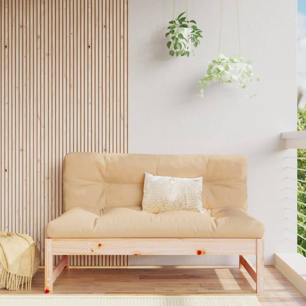 vidaXL Mittelsofa 120x80 cm Massivholz Kiefer