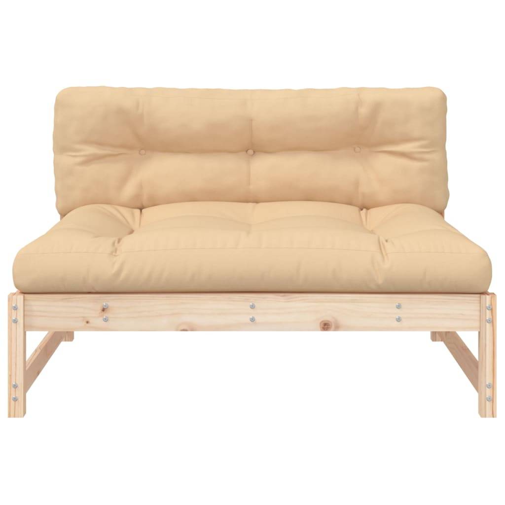 vidaXL Mittelsofa 120x80 cm Massivholz Kiefer