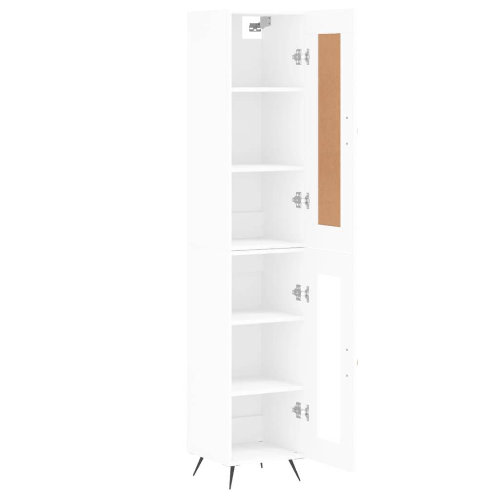 vidaXL Highboard Weiß 34,5x34x180 cm Holzwerkstoff