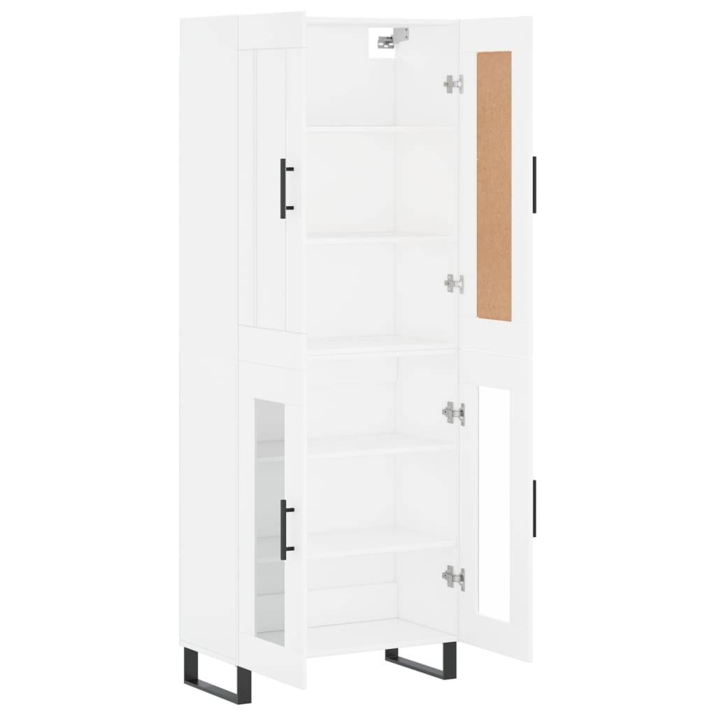 vidaXL Highboard Weiß 69,5x34x180 cm Holzwerkstoff
