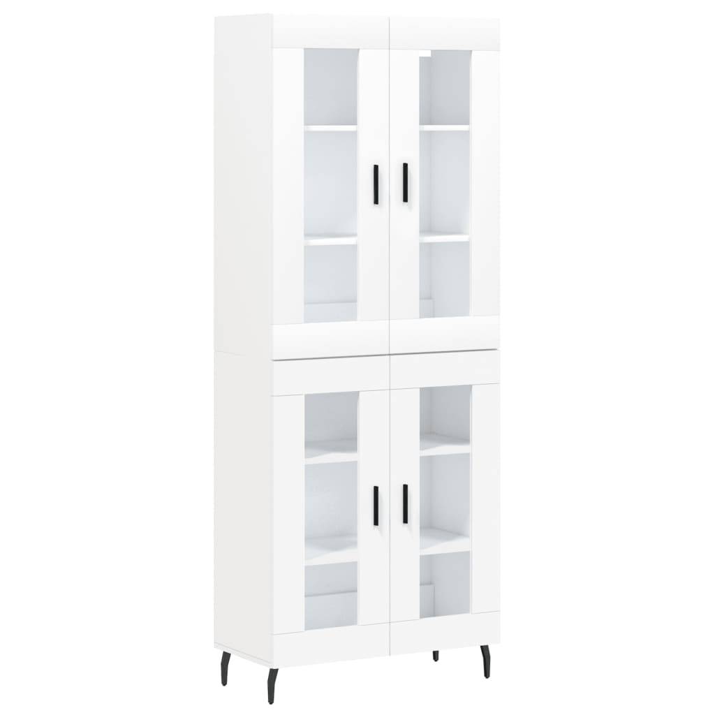 vidaXL Highboard Weiß 69,5x34x180 cm Holzwerkstoff
