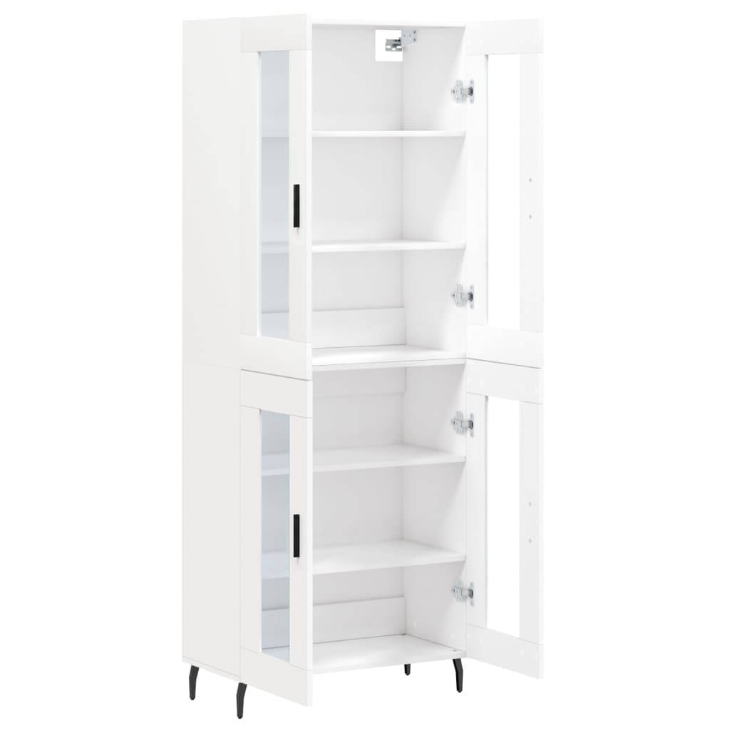 vidaXL Highboard Weiß 69,5x34x180 cm Holzwerkstoff