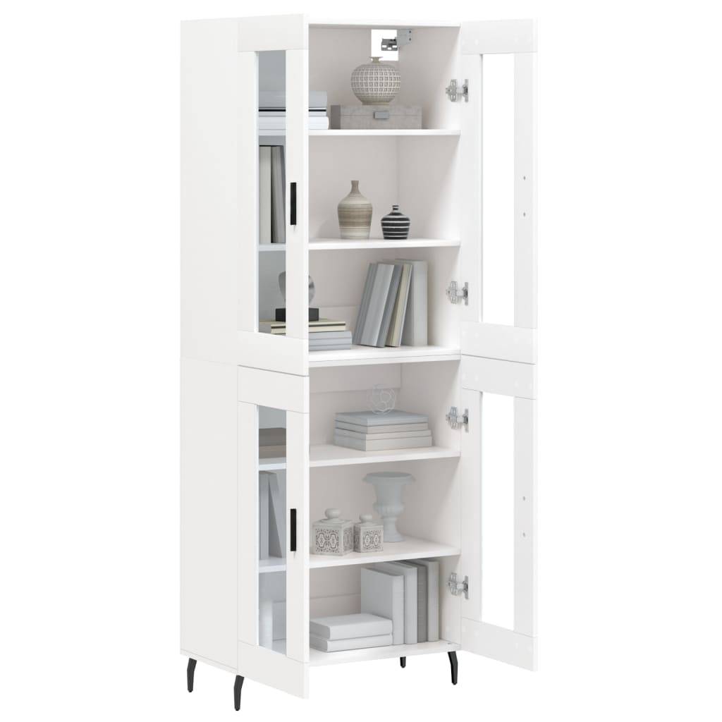 vidaXL Highboard Weiß 69,5x34x180 cm Holzwerkstoff