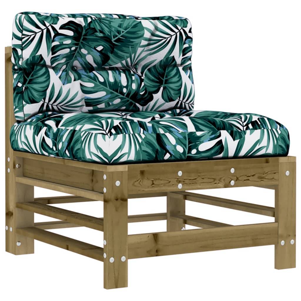 vidaXL 3-tlg. Garten-Lounge-Set mit Kissen Kiefernholz Imprägniert