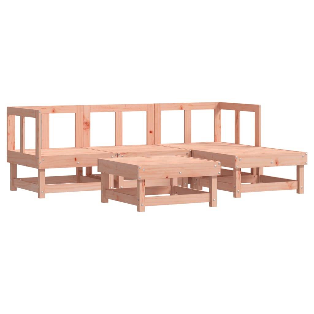 vidaXL 5-tlg. Garten-Lounge-Set Massivholz Douglasie