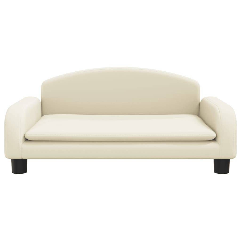 vidaXL Kindersofa Creme 70x45x30 cm Kunstleder
