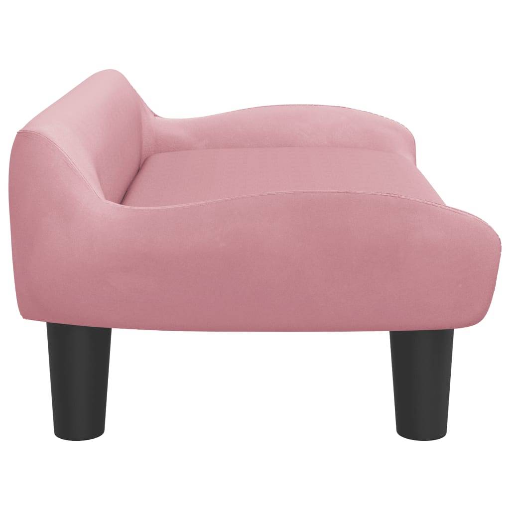 vidaXL Kindersofa Rosa 70x40x24 cm Samt