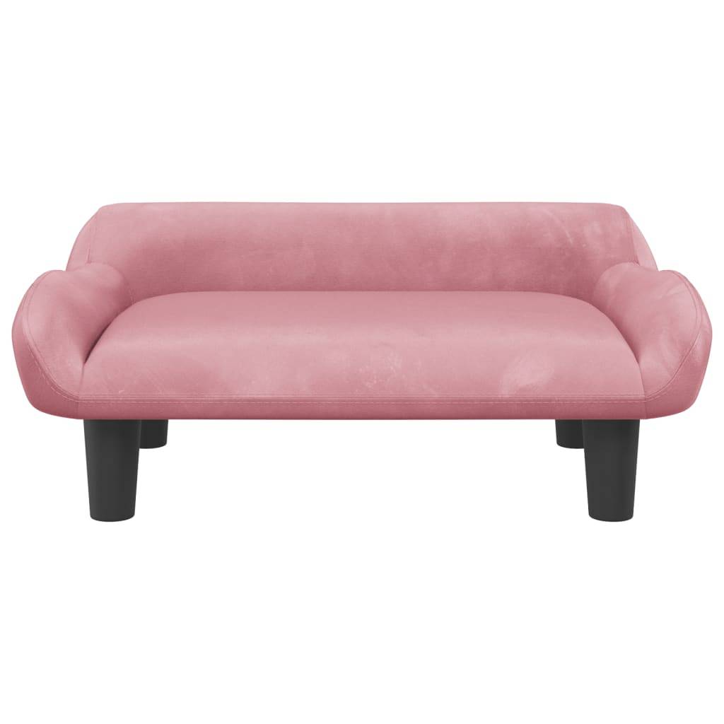vidaXL Kindersofa Rosa 70x40x24 cm Samt