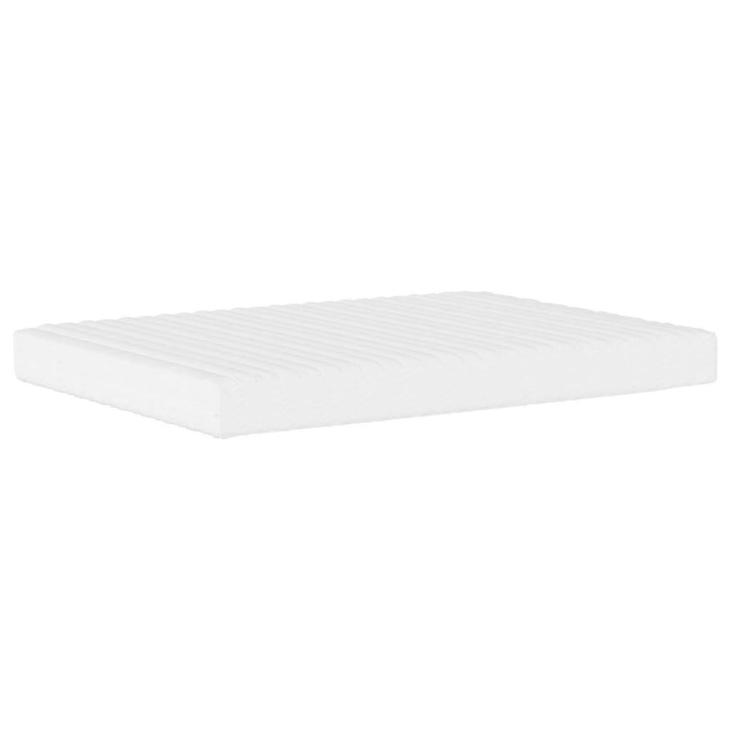 vidaXL Schaumstoffmatratze Weiß 140x190 cm Härtegrad H2 H3