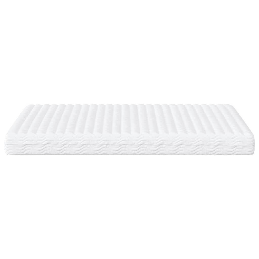 vidaXL Schaumstoffmatratze Weiß 180x200 cm Härtegrad H2 H3